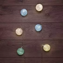 Гирлянда NEON-NIGHT 303-089 «Пудра» 1,5 м, прозрачный ПВХ, 10 LED, теплый белый, питание 2 х АА (батарейки не в комплекте)