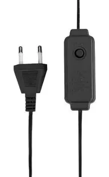 Гирлянда NEON-NIGHT 303-266 светодиодная роса с контроллером 20м, 200LED, теплый белый, IP20, 230В, зеленый провод