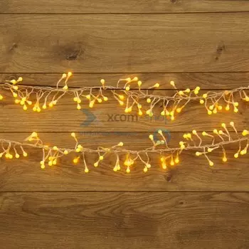 Гирлянда NEON-NIGHT 303-601 мишура LED 3м прозрачный ПВХ, 288 диодов, цвет желтый