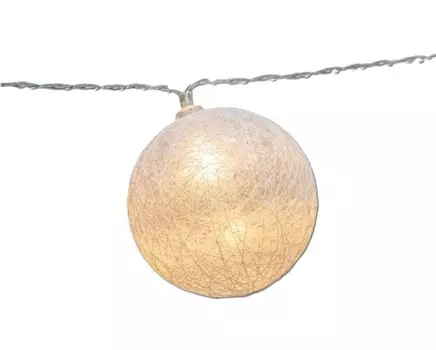 Гирлянда NEON-NIGHT 304-008 тайские фонарики Вельвет 3,5 м, 20 LED, прозрачный ПВХ, теплый белый, питание USB