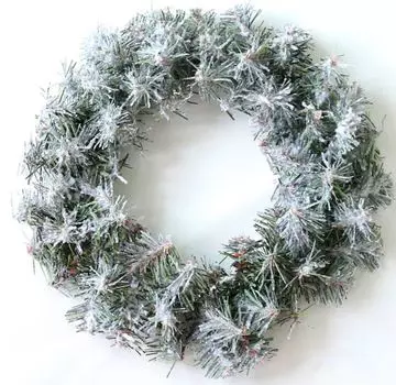 Гирлянда NEON-NIGHT 307-146 заснеженный еловый венок диаметр 30 см, ПВХ