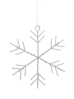 Гирлянда NEON-NIGHT 315-845 занавес из росы с фигурами Снежинок 1,5х1,15м 156 LED белый IP20 USB + пульт управления