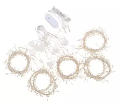 Гирлянда NEON-NIGHT 315-856 занавес из росы Фейерверк 3х2м 600 LED теплый белый IP20 230В