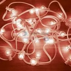 Гирлянда NEON-NIGHT 331-302 LED Galaxy Bulb String 10м, белый каучук, 30 ламп*6 LED КРАСНЫЕ, влагостойкая IP54