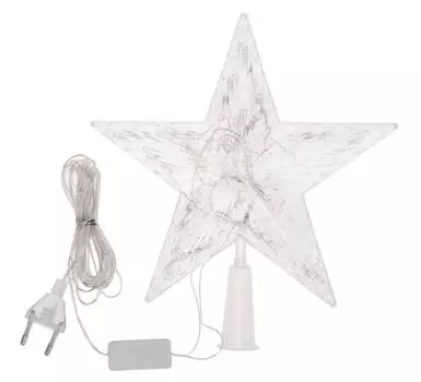 Гирлянда NEON-NIGHT 501-006 светодиодная фигура на елку Звезда 22см, цвет свечения теплый белый, постоянное свечение, 230В