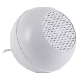 Громкоговоритель потолочный Roxton T-200 сферический, 10/5/2,5Вт, 100В, 150Гц…15кГц, шнур 2,5м (белый)