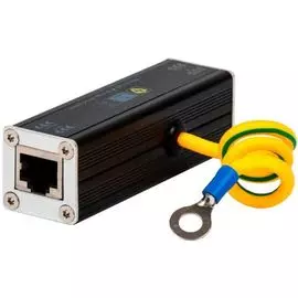 Грозозащита RVi RVi-1NSP-1E линии Ethernet; количество портов 1; время срабатывания, нс: x1; номинальный ток разряда (кА, 8/20 мкс): 5