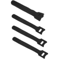 Хомут Cabeus CLAMP-125-BK для кабеля, липучка с мягкой застежкой, 125x14 мм, черный (10 шт.)