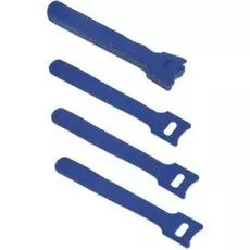 Хомут Cabeus CLAMP-125-BL для кабеля, липучка с мягкой застежкой, 125x14 мм, синий (10 шт.)