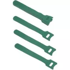Хомут Cabeus CLAMP-125-GN для кабеля, липучка с мягкой застежкой, 125x14 мм, зеленый (10 шт.)