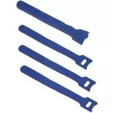 Хомут Cabeus CLAMP-150-BL для кабеля, липучка с мягкой застежкой, 150x14 мм, синий (10 шт.)