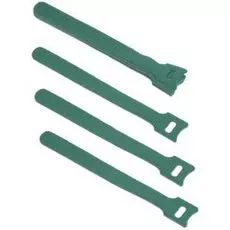 Хомут Cabeus CLAMP-150-GN для кабеля, липучка с мягкой застежкой, 150x14 мм, зеленый (10 шт.)