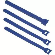 Хомут Cabeus CLAMP-210-BL для кабеля, липучка с мягкой застежкой, 210x14 мм, синий (10 шт.)