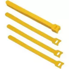 Хомут Cabeus CLAMP-210-YL для кабеля, липучка с мягкой застежкой, 210x14 мм, желтый (10 шт.)