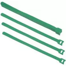 Хомут Cabeus CLAMP-310-GN для кабеля, липучка с мягкой застежкой, 310x14 мм, зеленый (10 шт.)