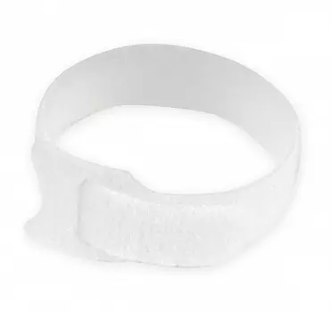 Хомут Cablexpert VT-145x11WT липучка на основе ленты Velcro 145x11 мм, белый (12 шт.)