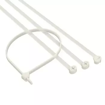 Хомут DKC 21215SR P6.6 с двойным замком, белый 4,8x200 мм, "Quadro", уп/100 шт, (замена выведенному из ассортимента 21215)