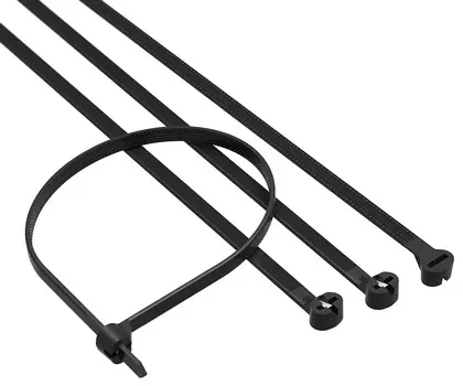 Хомут DKC 21303SR P6.6 с двойным замком, черный 2,5x100 мм, "Quadro", уп/100 шт, (замена выведенному из ассортимента 21303)