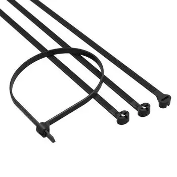 Хомут DKC 21307SR P6.6 с двойным замком, черный 2,5x200 мм, "Quadro", уп/100 шт, (замена выведенному из ассортимента 21307)