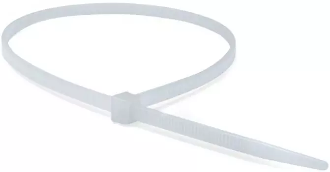 Хомут DKC 25215SRCV0 P6.6 самозатухающий, белый 4,8x200 мм, "Quadro", уп/100 шт, (замена выведенному из ассортимента 25215CV0)