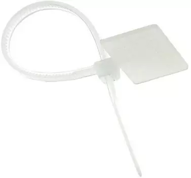 Хомут EKF plc-c-p-2.5x110 нейлоновый с маркировочной площадкой (2,5х110) (100шт.)