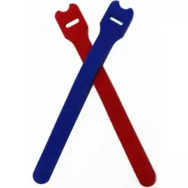 Хомут Hyperline WASN-125-mix-10 для кабеля, липучка с мягкой застежкой, 125x14 мм, цвет в ассортименте (10 шт.)