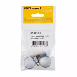 Хомут PROconnect 07-0612-8 кабельная стальная червячная PROconnect 12-20 мм, упаковка 2 шт.