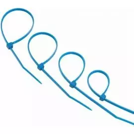 Хомут Rexant 07-0155-25 стяжкa нeйлонoвая 150x2,5 мм, синяя, упаковка 25 шт.