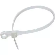 Хомут Rexant 07-0204 под винт nylon 220 x 4,3 мм белый (упаковка 100шт.)