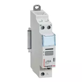 Импульсное реле Legrand 412400 DX - 1П, 16 А, 250 В~, цепь управления 230 В, 1 Н.О., 1 модуль, малошумное