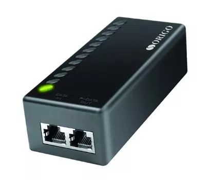 Инжектор ORIGO OPE301GI/30W/A1A PoE Injector 802.3af/at, 1x1000Base-T LAN, 1x1000Base-T PoE Out, Output: 54VDC