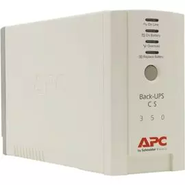 Источник бесперебойного питания APC BK350EI Back-UPS CS 350VA/210W, 230V, 4xC13 outlets (1 Surge &amp; 3 batt.), Data/DSL protection, USB, PCh