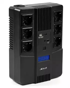 Источник бесперебойного питания Бастион SKAT-UPS 800 AID 800ВА/480Вт/line-interactive/АКБ 9Ачx1/ 3xS