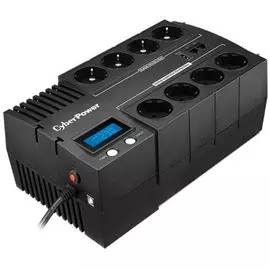 Источник бесперебойного питания CyberPower BR1000ELCD Back-UPS Brics, line-Interactive, 1000VA/600W, Tower, 8*Schuko, LCD, USB