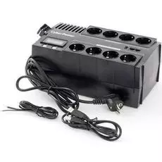Источник бесперебойного питания CyberPower BR700ELCD Brics, line-Interactive, 700VA/420W, 8 Schuko, USB&USB Charger, RJ11/RJ45, LCD дисплей