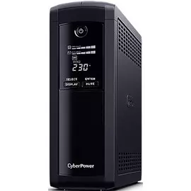 Источник бесперебойного питания CyberPower VP1200EILCD Value PRO, 1200VA/720W, Line-Interactive, in (230V IEC-320 C14), out (8xIEC-C320 C13), LCD, Tow