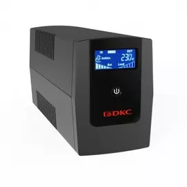 Источник бесперебойного питания DKC INFOLCD1500I линейно-интерактивный, Info, 1500VA/900W, 4xIEC C13, USB + RJ45, LCD, 2x8Aч, "RAM batt"