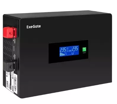 Источник бесперебойного питания Exegate IdealSine SR-1500.LCD.2SH EX295994RUS (инвертор, синус, для котла, PF=1, настенный) 1500VA/1500W, чистая синус