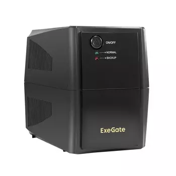 Источник бесперебойного питания Exegate Power Back BNB-500.LED.2SH EX294611RUS 500VA/300W, LED, 2*Schuko, Black