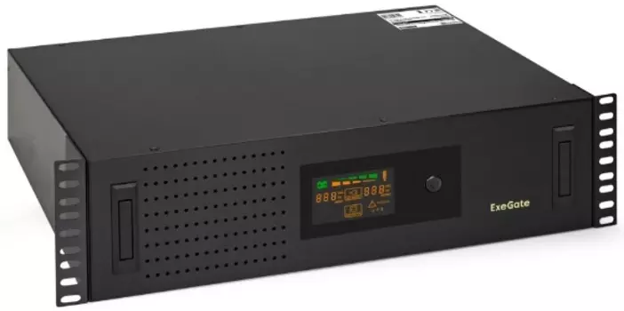 Источник бесперебойного питания Exegate ServerRM UNL-1200.LCD.AVR.8C13.RJ.USB.1U EX297854RUS 1200VA/720W, LCD, AVR, 8*C13, RJ, USB, 1U, установка в ст