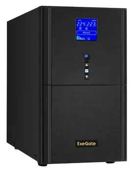 Источник бесперебойного питания Exegate SineTower SZ-3000.LCD.AVR.3SH.1C13.RJ.USB EX295990RUS (инвертор, синус, для котла) 3000VA/2400W, чистая синусо