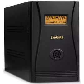 Источник бесперебойного питания Exegate SpecialPro Smart LLB-2200.LCD.AVR.EURO.RJ.USB EP285531RUS 2200VA/1300W, LCD, AVR, 4 евророзетки, RJ45/11, USB,