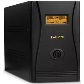 Источник бесперебойного питания Exegate SpecialPro Smart LLB-3000.LCD.AVR.C13.RJ.USB EP287659RUS 3000VA/1800W, LCD, AVR, 6*IEC-C13, RJ45/11, USB, blac