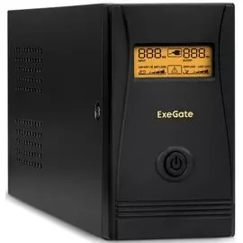 Источник бесперебойного питания Exegate SpecialPro Smart LLB-600.LCD.AVR.C13.RJ.USB EP285579RUS 600VA/360W, LCD, AVR, 4*C13, USB, black