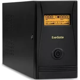 Источник бесперебойного питания Exegate SpecialPro Smart LLB-650.LCD.AVR.EURO.RJ.USB EP285581RUS 650VA/360W, LCD, AVR, 2 евророзетки, RJ45/11, USB, bl