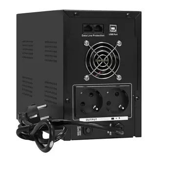 Источник бесперебойного питания Exegate SpecialPro Smart LLB-2200.LCD.AVR.2SH.RJ.USB EX292635RUS 2200VA/1300W, LCD, AVR,2*Schuko,RJ45/11,USB, металлич