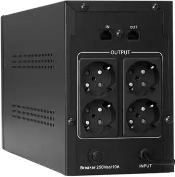 Источник бесперебойного питания Exegate SpecialPro Smart LLB-1000.LCD.AVR.EURO.RJ 1000VA/650W, LCD, AVR, 4 евророзетки, RJ45/11, black