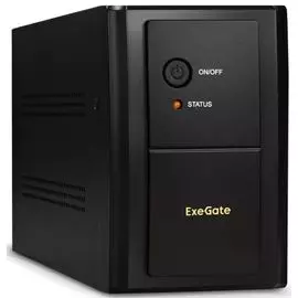Источник бесперебойного питания Exegate SpecialPro UNB-1000.LED.AVR.C13.RJ EP285481RUS 1000VA/650W, LED, AVR, 6*IEС-C13, RJ45/11, black