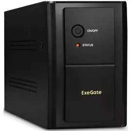 Источник бесперебойного питания Exegate SpecialPro UNB-1000.LED.AVR.EURO.RJ EP285483RUS 1000VA/650W, LED, AVR, 4 евророзетки, RJ45/11, black