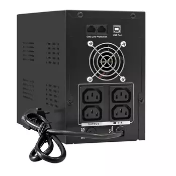 Источник бесперебойного питания Exegate SpecialPro UNB-2000.LED.AVR.4C13.RJ.USB EX292608RUS 2000VA/1200W, LED, AVR,4*C13, RJ45/11,USB, металлический к